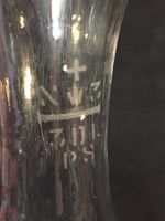 Antike Schweizer Glasflasche 21 cm, 3 dl