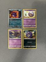 Set di 4 carte Pokemon Koffing Allenatore Lusso buone condiz