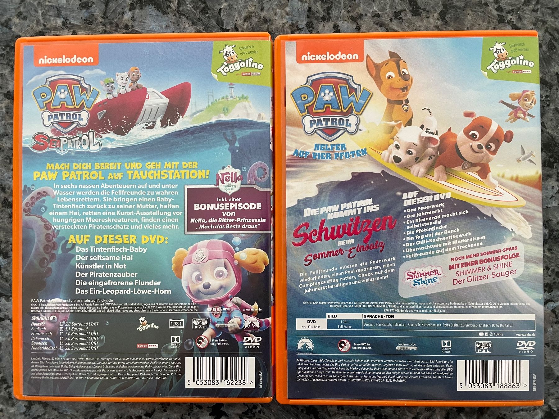 Tutti i DVDs: Paw Patrol - 2 DVDs – Usato da Aarau Rohr venduto da Rokazo 1