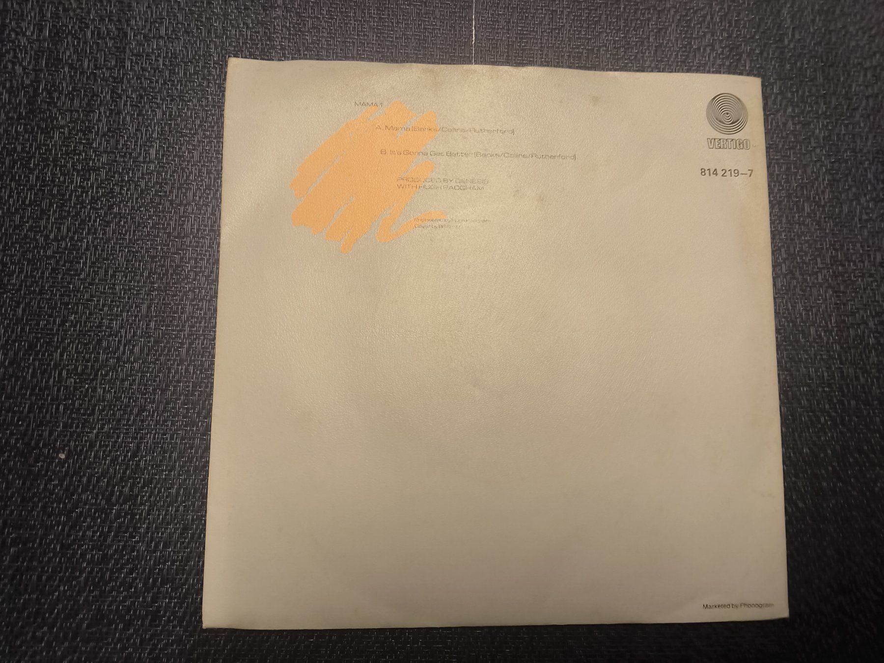 Schallplatten: VINYL Single: Genesis - Mama – Gebraucht aus Allschwil von marketingprojects 3