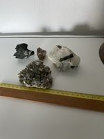Mineralien Sammlung Quarzkristall Pyrit Rauchquarz Glimmer