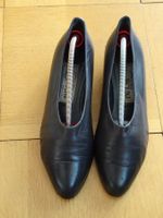 Anthrazitfarbener Halbschuh, Gr. 38, Leder, made in Italy