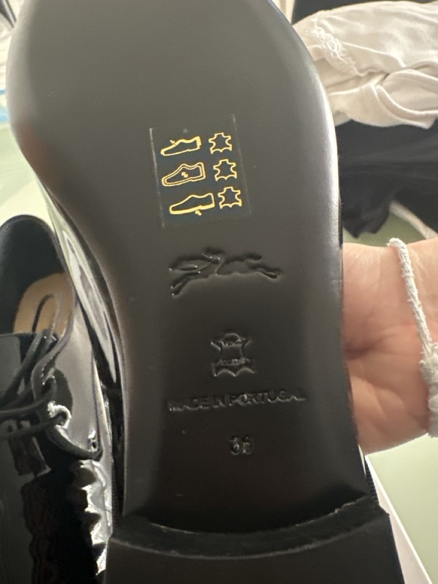 Longchamp Scarpe da donna: Longchamp Derbies Lackschuhe Schwarz, Gr. 36 - ovp – Nuovo e nell'imballaggio originale da Reinach BL venduto da wen_7bl7 3