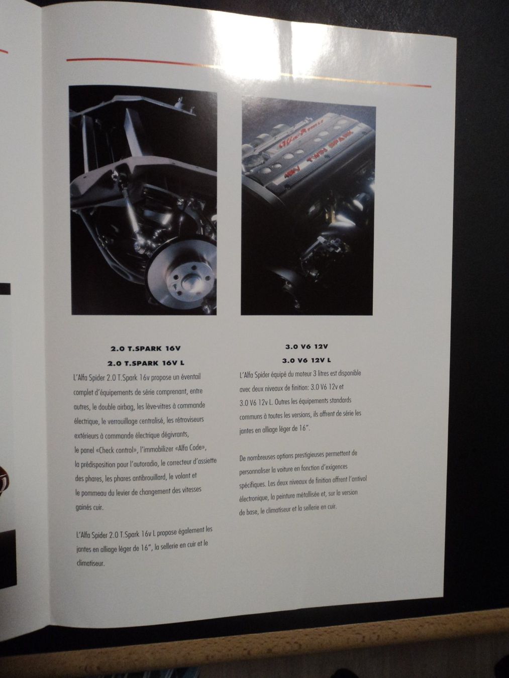 Alfa Romeo Documents: Prospekt Alfa Romeo Spider 916 1997 – D'occasion à Schwarzenburg par modelCARama 3