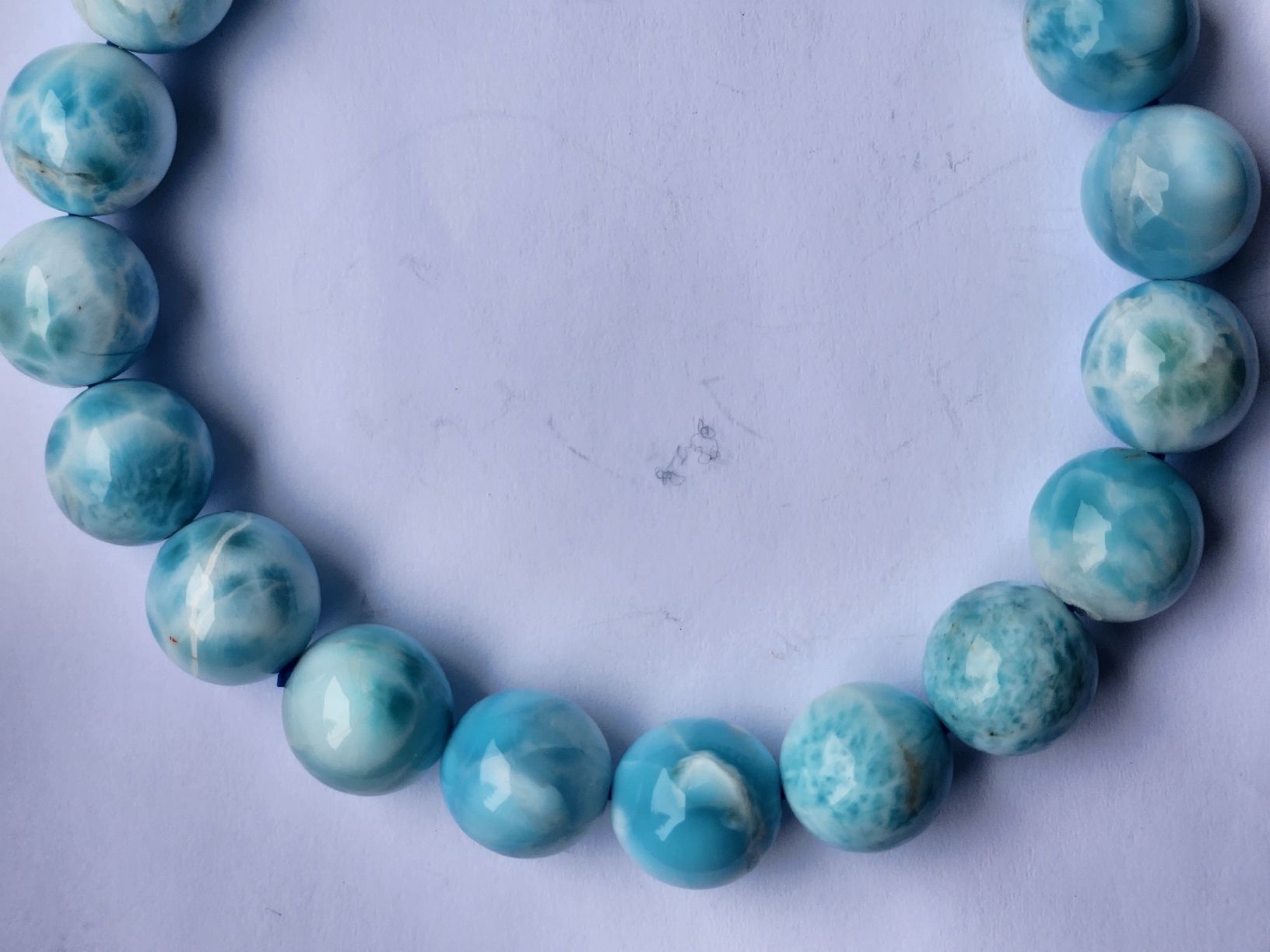 Edelsteine: Blue Larimar Gemstone Bracelet Rare Color and Pattern – Gebraucht aus St. Gallen von GIULESGG 5