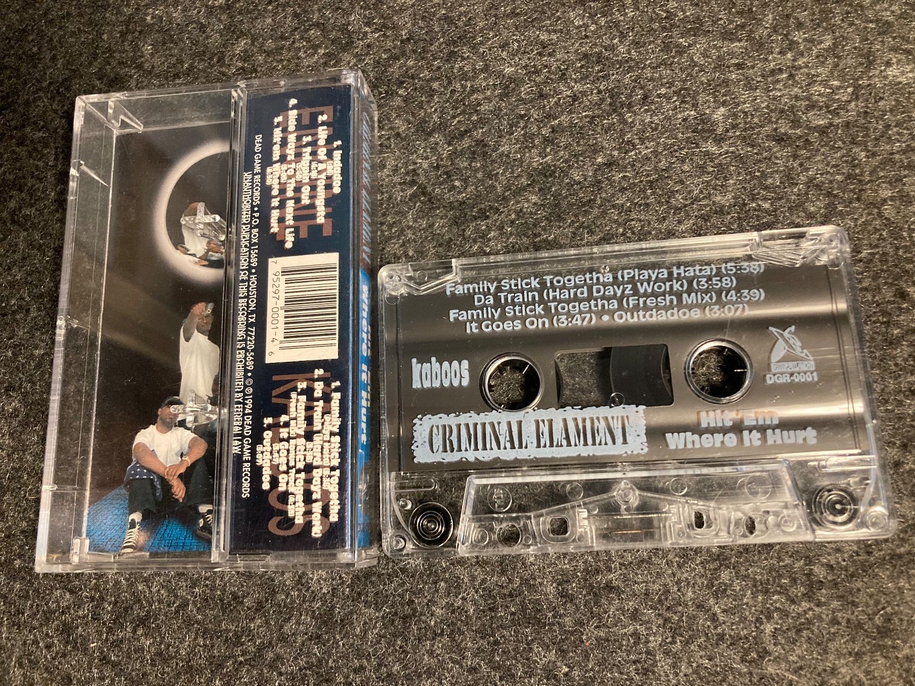 Musicassette: Criminal Elament - Hit 'Em Where It Hurt (MC) – Usato da Fribourg venduto da Karushi 4