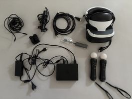 Sony PS VR Brille Headset mit Moves & Zubehör