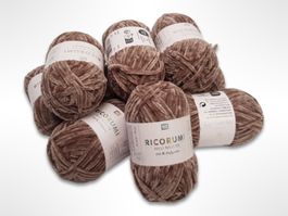RICO DESIGN flauschiges Garn Nougat 10 Stk.