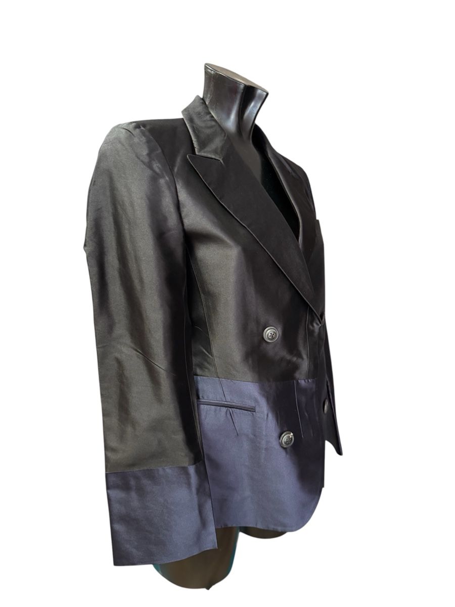 Jil Sander Giacche: Jil Sander Blazer Seide, Grösse 38 schwarz-blau – Usato da Zürich venduto da Finesse54 1