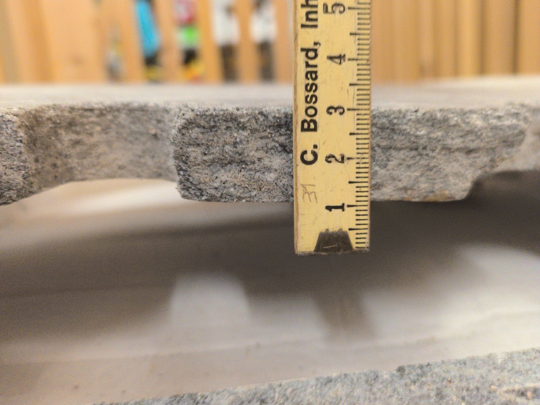 Piatti di portata: 4 Granitplatten, grau, 2-5.5 cm dick, – Usato da Zürich venduto da danihell 6