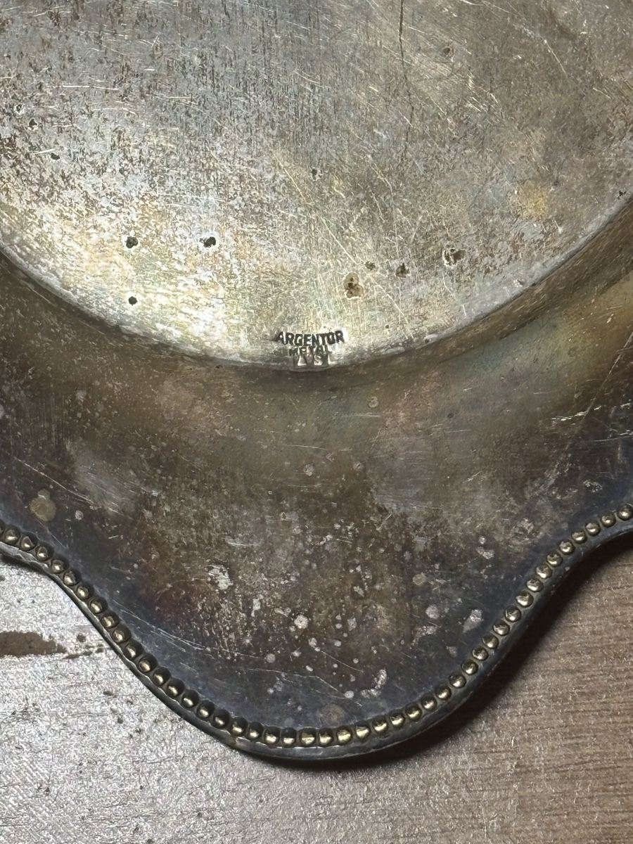 Tutte le decorazioni: Antikes versilbertes Servierset Schale & Tablett – Usato da Orpund venduto da BlackEagel80 8