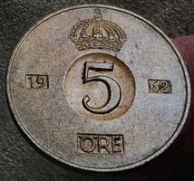 SWEDEN 5 ÖRE 1962