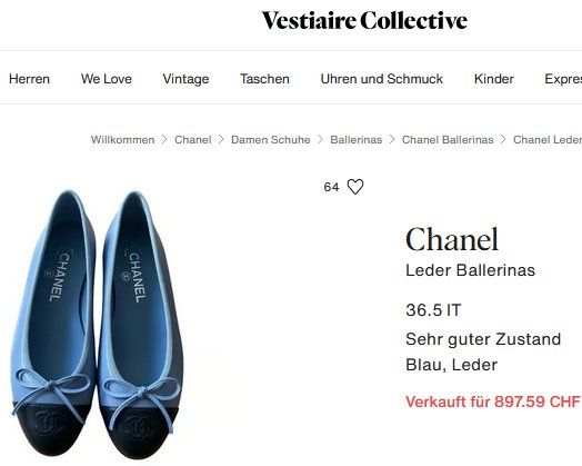 Ballerina Chanel ballerine .38 5 Comprare su Ricardo