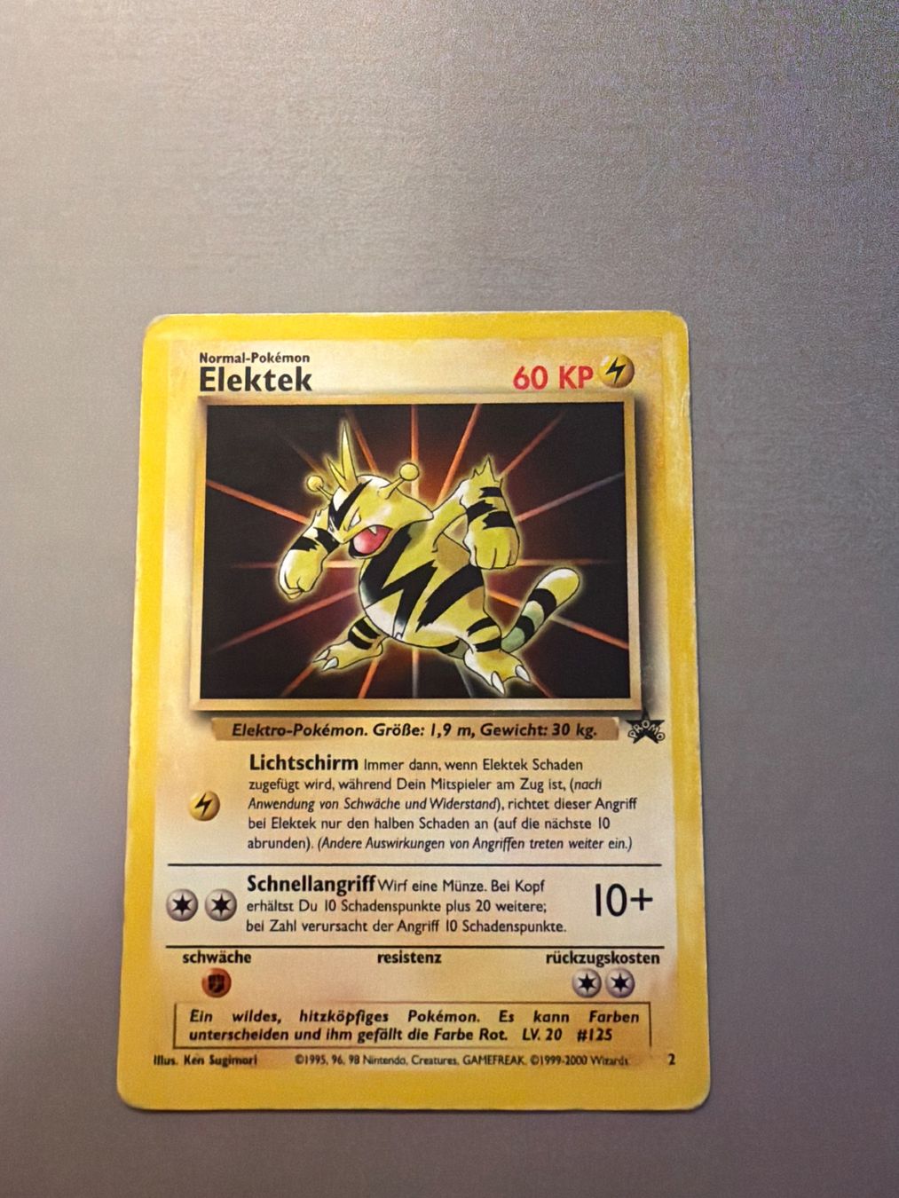 Pokémon Carte collezionabili: Elektek - Wizards Black Star Promo – Usato da Kehrsatz venduto da Riyouu