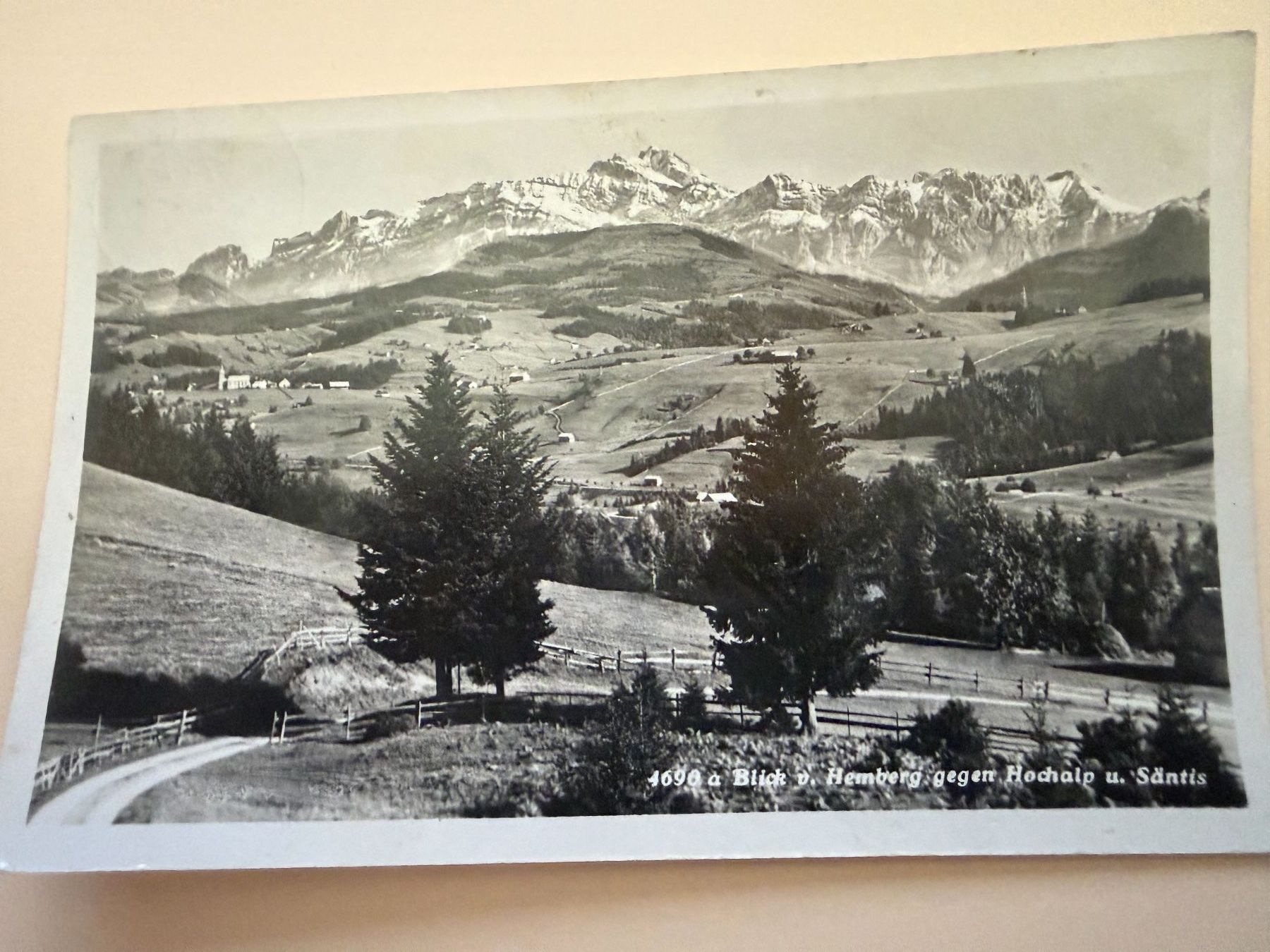 Cartes postales: HEMBERG - Blick gegen Säntis - Ansichtskarte – D'occasion à Tegerfelden par siebenmacky