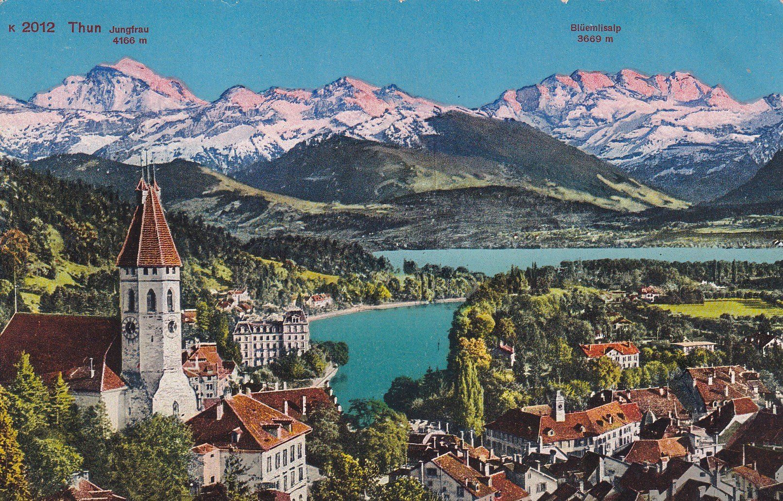 Ansichtskarten: Thun  1937 – Defekt aus Cormoret von Pascalll2001