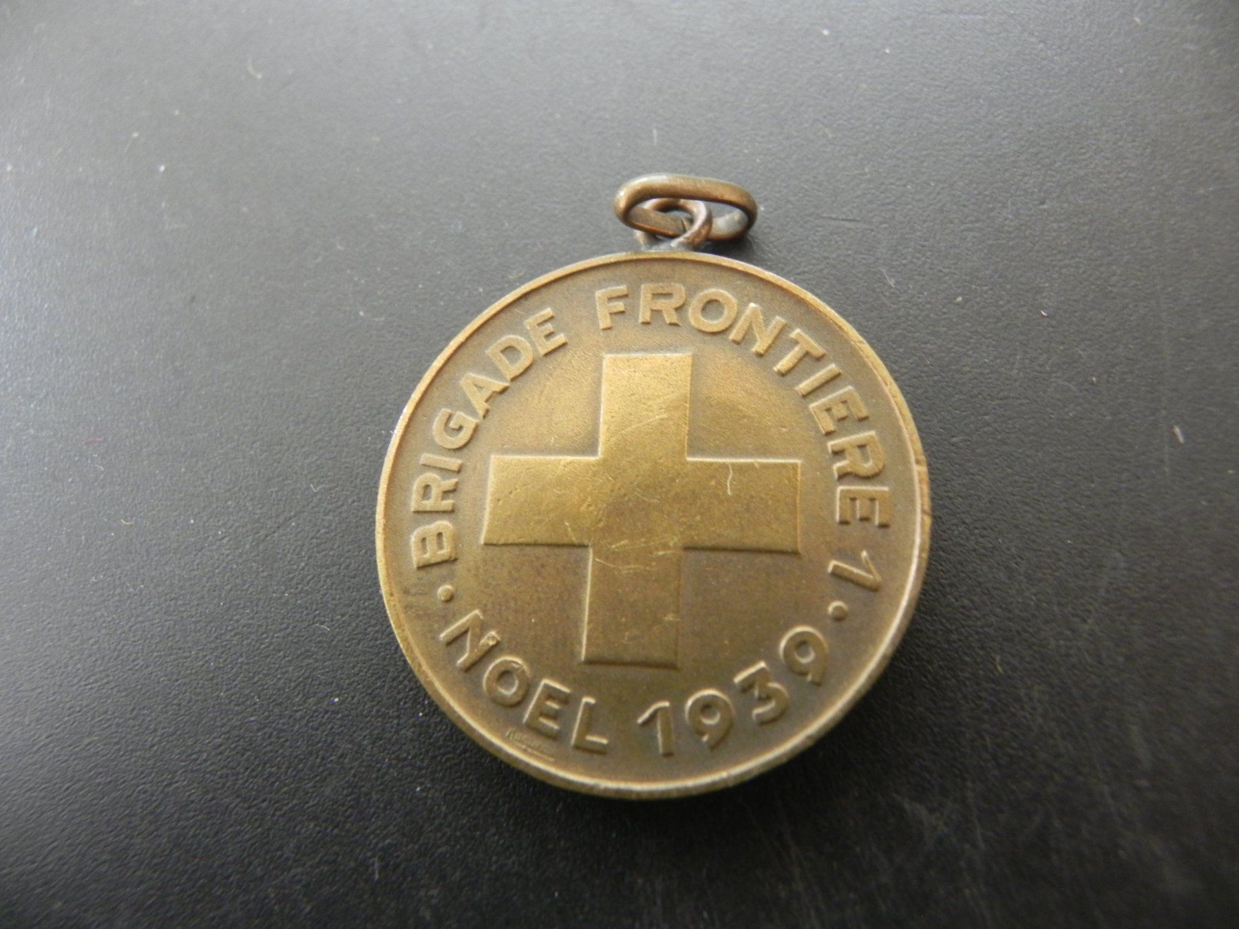 Medaglie: Medaille Brigade Frontière Noël 1939 – Usato da Biel/Bienne venduto da Gogolozi