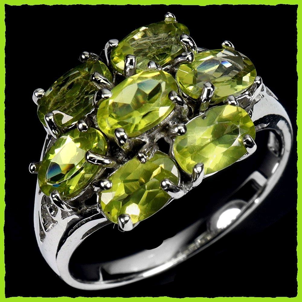 Anelli: ♛ Peridot 925 Silberring – Nuovo e nell'imballaggio originale da Oberglatt ZH venduto da Hot-Spot