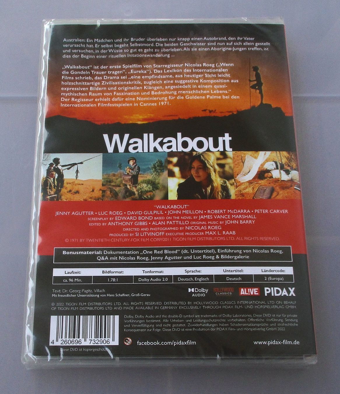 Tous les DVDs: WALKABOUT - Nicolas Roeg NEU/OVP – Neuf avec emballage d'origine à Wattwil par Muriel10 1