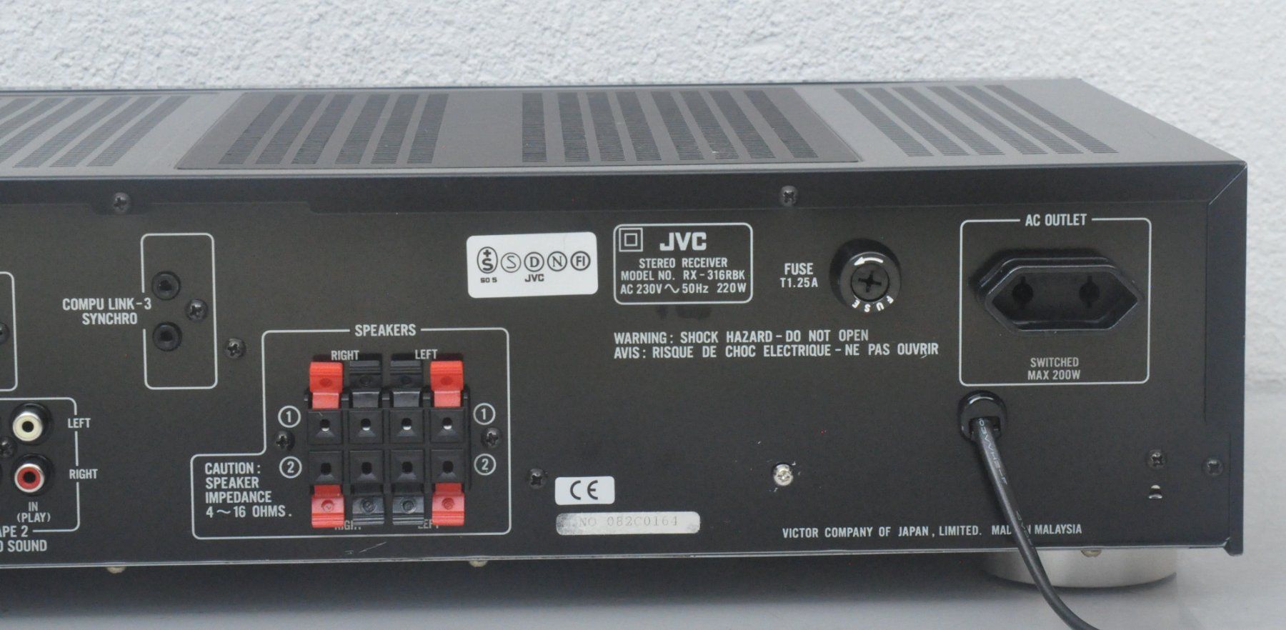 JVC Ricevitori: JVC RX-316 Stereo Receiver – Usato da Oberglatt ZH venduto da Kumar2 6