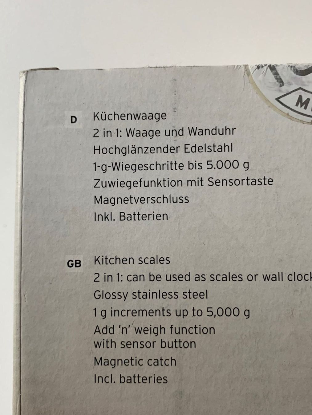Bilance da cucina: Küchenwaage Edelstahl – Usato da Unterengstringen venduto da hausraus 5