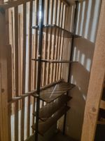 Regalsystem Metall Holzbretter 5 Ebenen