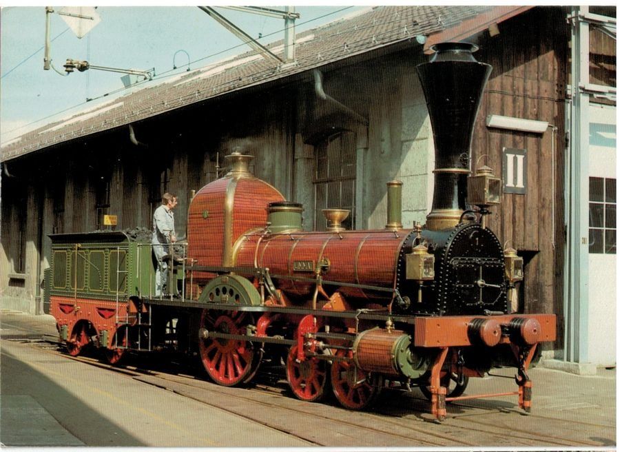 Cartoline postali: Spanisch-Brötli-Bahn (Nachbau 1947) – Usato da Frauenfeld venduto da POML