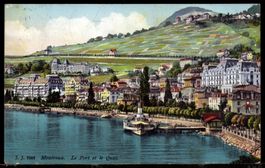 Montreux,  Le Port et le Quai  1920