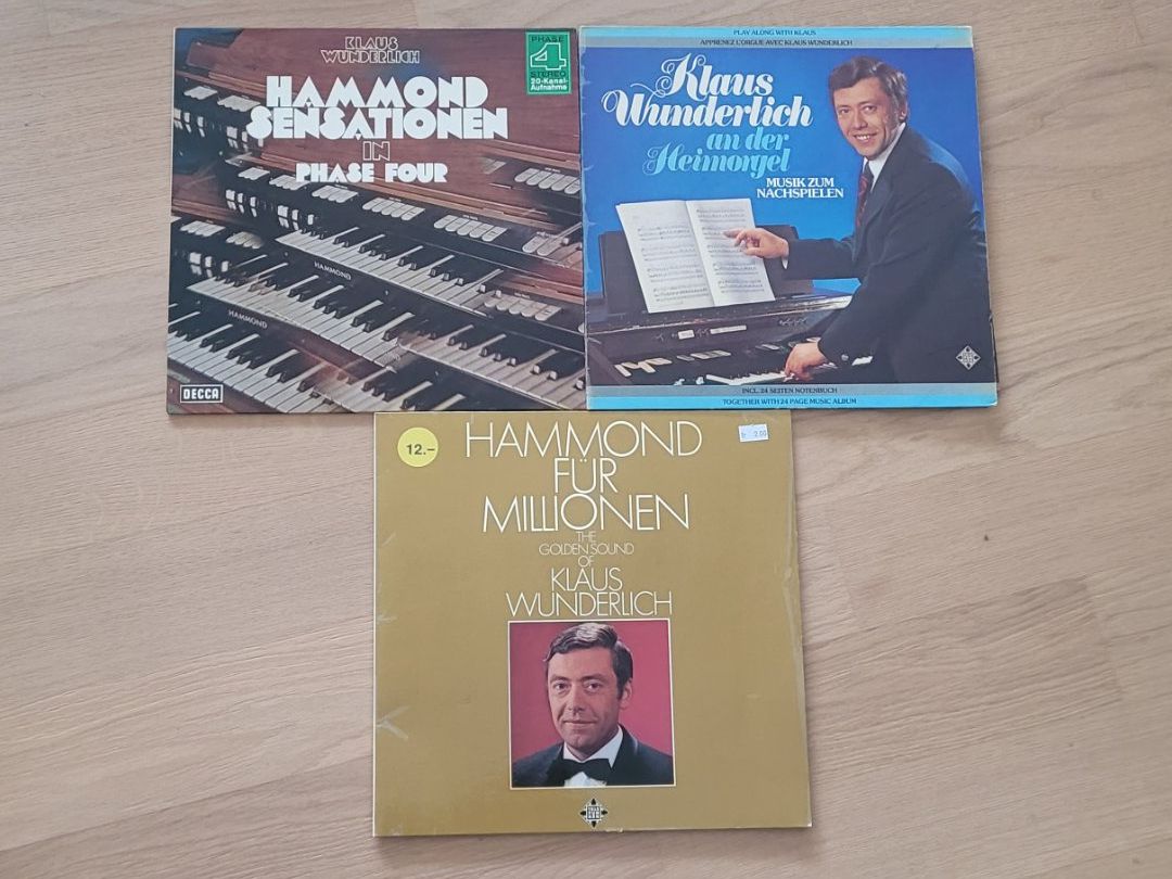 Dischi in vinile: 3 LP  Klaus Wunderlich – Usato da Martigny venduto da MZ-67