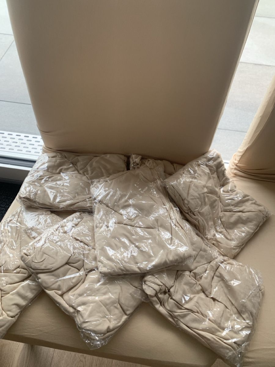 Stoffe: 10 NEW beige chair covers, super soft! – Neu und originalverpackt aus Immensee von Gitter 3