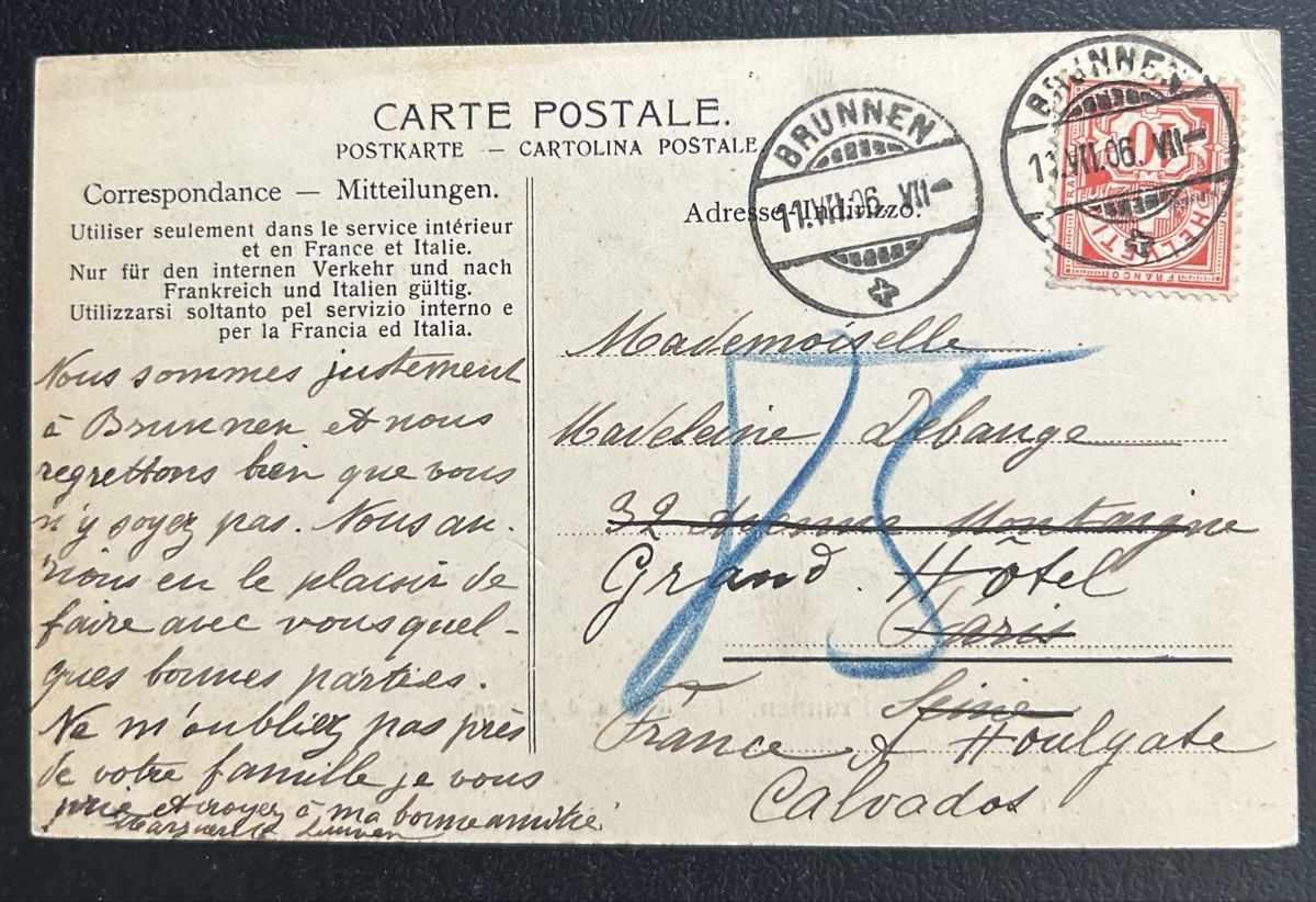 Cartes postales: AK Brunnen Ingenbohl  – D'occasion à Horw par Tellbub 1