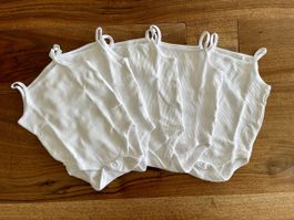 5x NEXT Baby Bodies NEU weiss gerippt Gr. 3-6 Monate