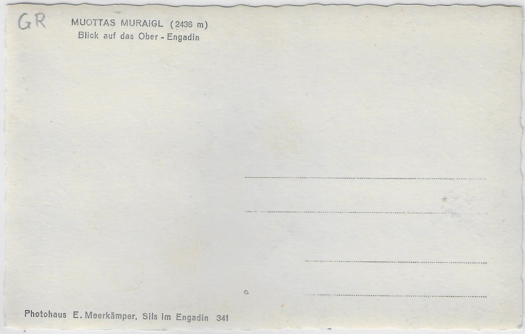 Cartoline postali: Muottas Muraigl - Blick auf das Ober- – Antico da Ettingen venduto da Kartenplanet 1