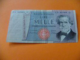 1000 Italienische Lire,Verdi - Vintage, Top Zustand