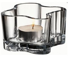 5 x Iittala Aalto: Windlicht klar 5,5cm