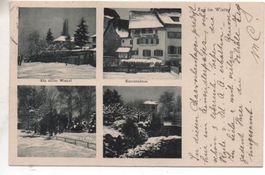 4-Bild-AK ZUG im Winter - Ein stiller Winkel - Kanonenhaus