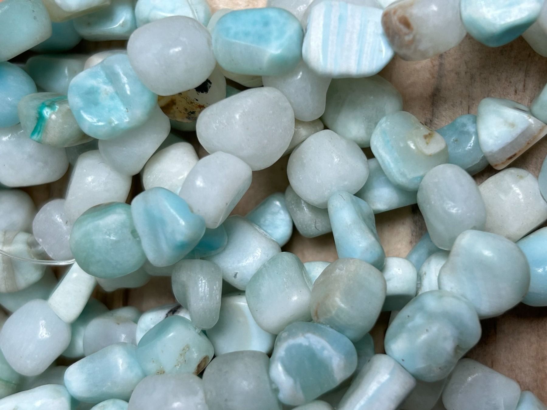 Edelsteine: Strang echte Hemimorphite Nuggets / stone 8-10 mm – Neu und originalverpackt aus Niederrohrdorf von Ytobi 2