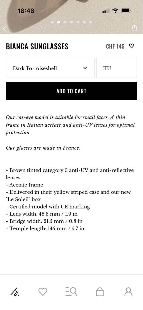 Sezane Occhiali & Lenti: Sézane lunettes de soleil Bianca – Usato da Constantine venduto da boukledor 6