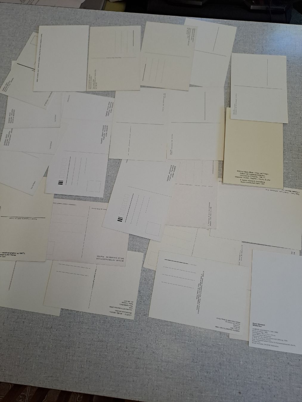 Ansichtskarten: 24 Postkarten Kunst Keramik – Neu (gemäss Beschreibung) aus Uznach von Walaylatiere 1