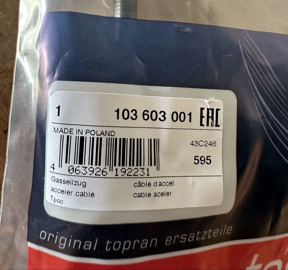 VW Alle Autoersatzteile: Gaszug VW Golf II – Neu (gemäss Beschreibung) aus Maschwanden von Charlotte90 1