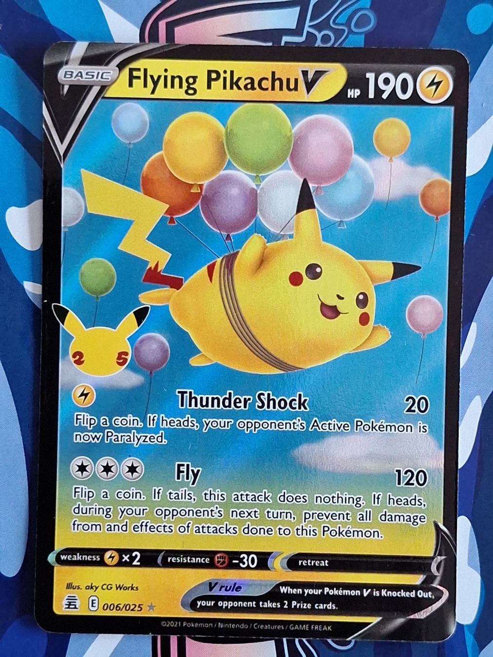 Pokémon Carte collezionabili: Flying Pikachu V - Celebrations #Ord17 – Usato da Altstätten SG venduto da GGsGameshop