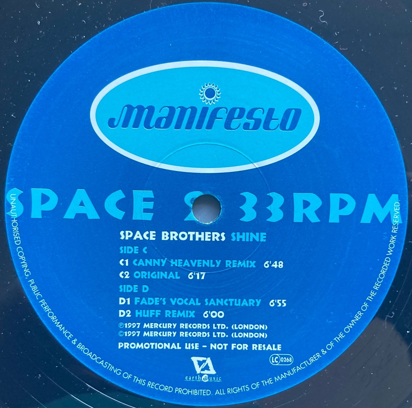 Vinyles: THE SPACE BROTHERS - SHINE – D'occasion à Poliez-Pittet par Newtown-Records 3