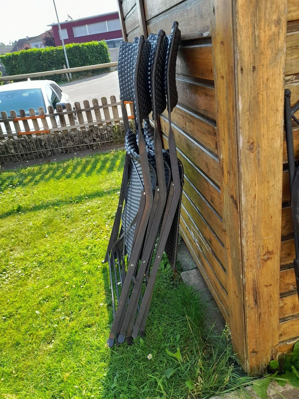 Stühle: 3 er Set Rattan Klapp Stühle – Gebraucht aus Sitterdorf von imsis 1
