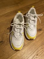 Tommy Hilfiger Sneaker, weiss/gelb, Grösse 38, neuwertig!