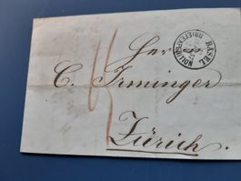 Vorphilabrief von BASEL nach ZüRICH 26.Sept.1857