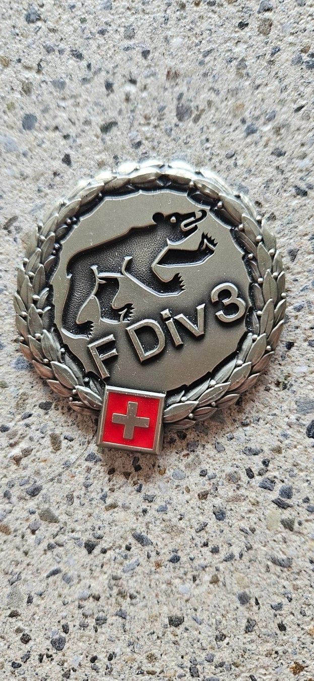 Schweizer Armee Placchette & Badge: *** Beretemblem Silber *** – Nuovo (secondo la descrizione) da Riedholz venduto da fr_sIruP