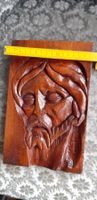 Mid-Century Sakralkunst / Holzrelief Jesus Christus