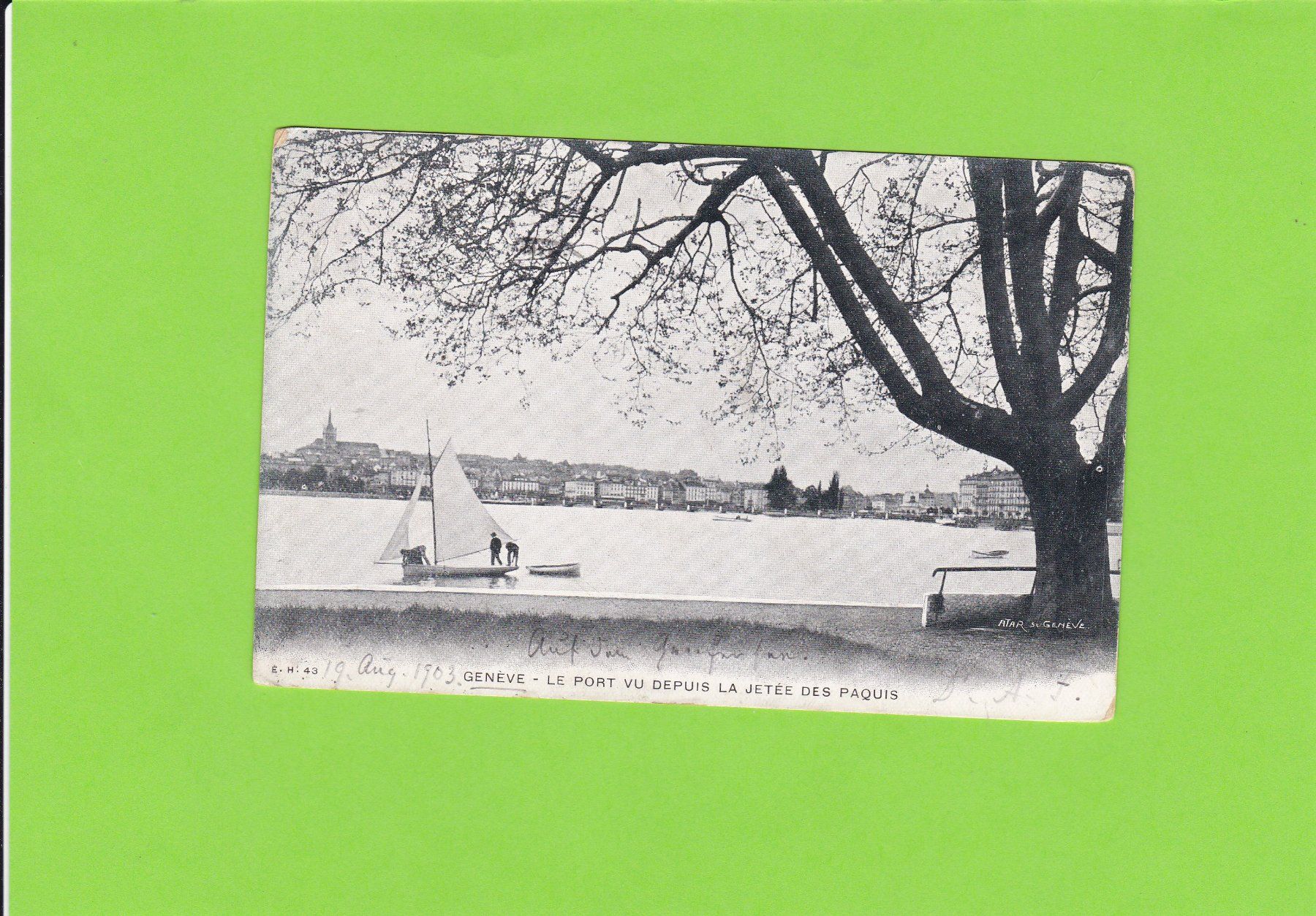 Cartoline postali: Genève-Le Port – Usato da St. Peterzell venduto da neckertal