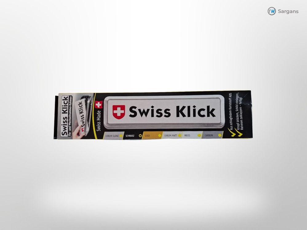 Swiss Klick Accessori per altri veicoli: SWISSKLICK Nummerrahmen Schwarz – Nuovo (secondo la descrizione) da Sargans venduto da Restwert_Sargans