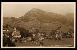 AK Nesslau, Ort mit Kirche und Stockberg